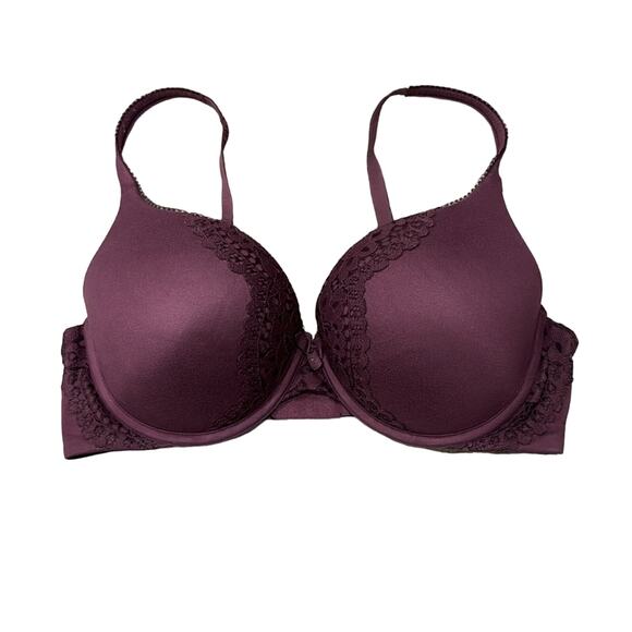 Victoria's Secret Body By Victoria Perfect Shape Bra Wine Size 36D - Picture 3 of 9